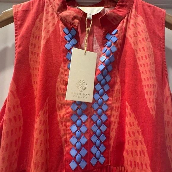 Sheridan french Red and Blue Sleeveless Maxi Dress - Tigress - NWT - Picture 7 of 8